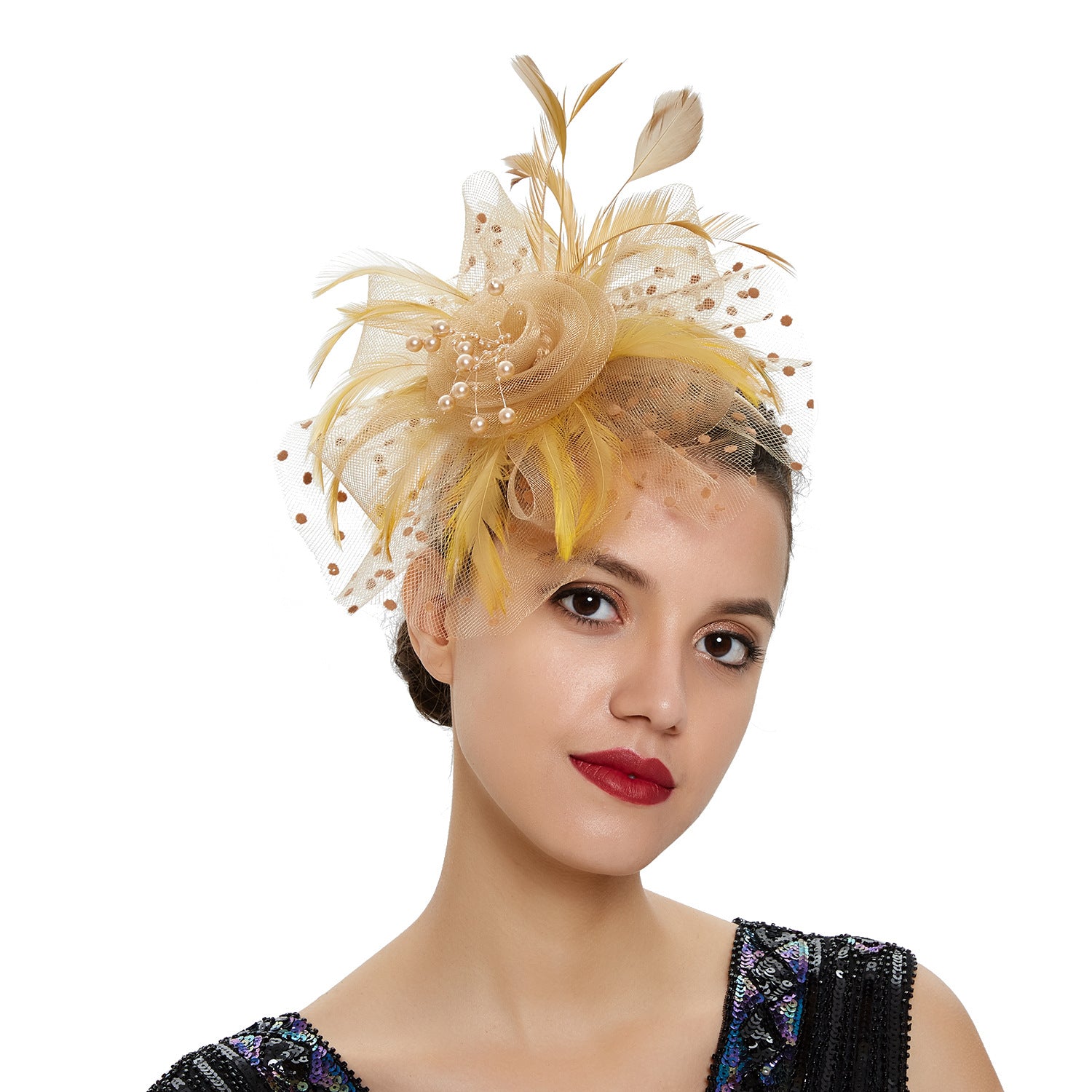 Diadema De Organza De Plumas al por mayor